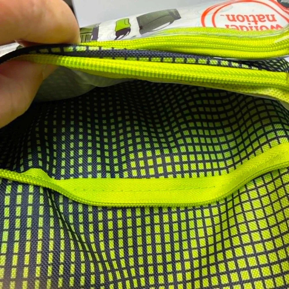 Wonder Nation Backpack 5 Piece Set Kids One Size Green Gamer Grid Pattern